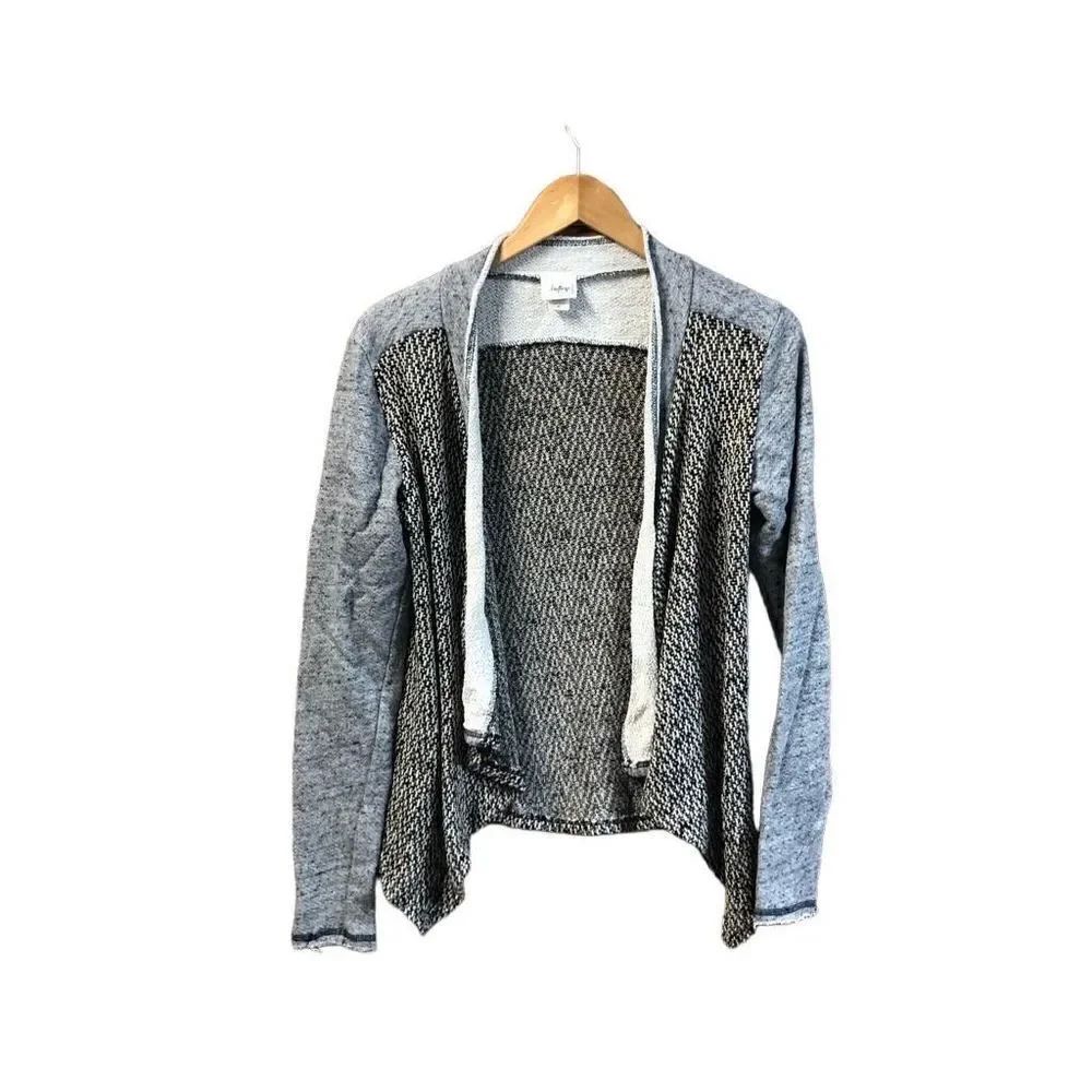 Daytrip Size Medium (M) Open Front Cardigan Grey Cream
